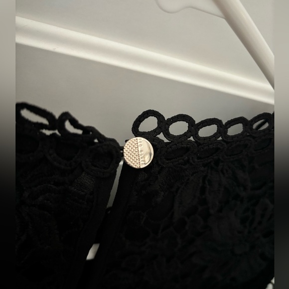 Worn Once Ted Baker Black Crochet Top (Size 1) - Picture 4 of 7